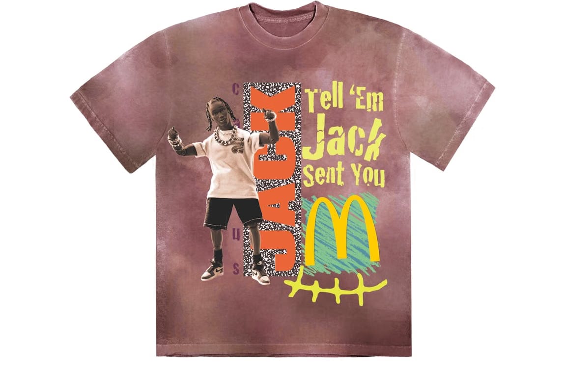 Travis Scott x McDonald's Jack Smile II T-Shirt Berry