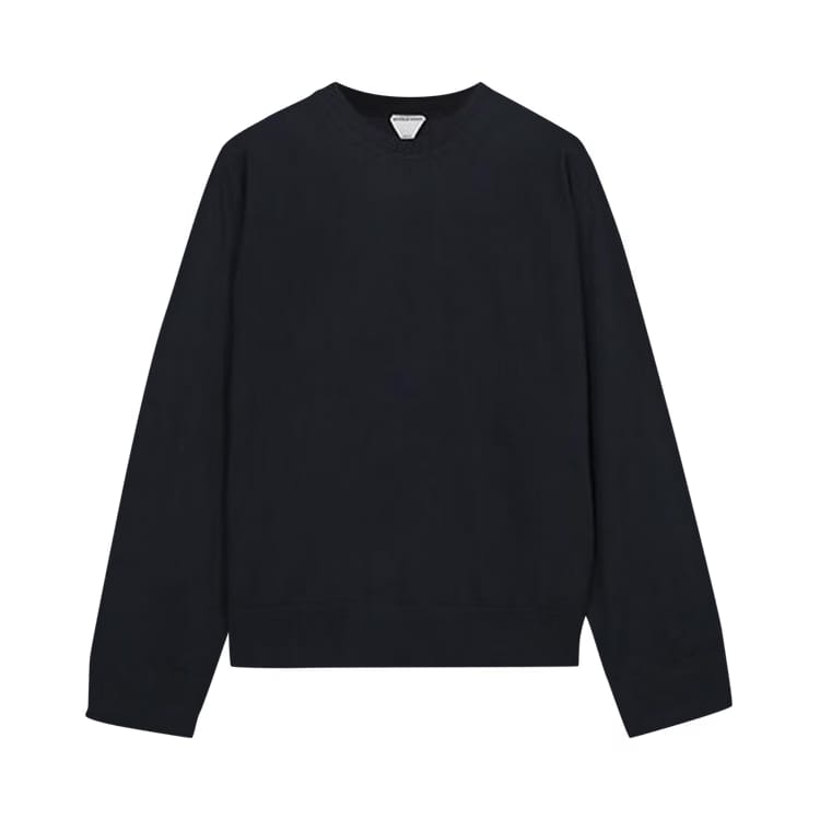 Bottega Veneta Crewneck Jumper Navy/White/Silver