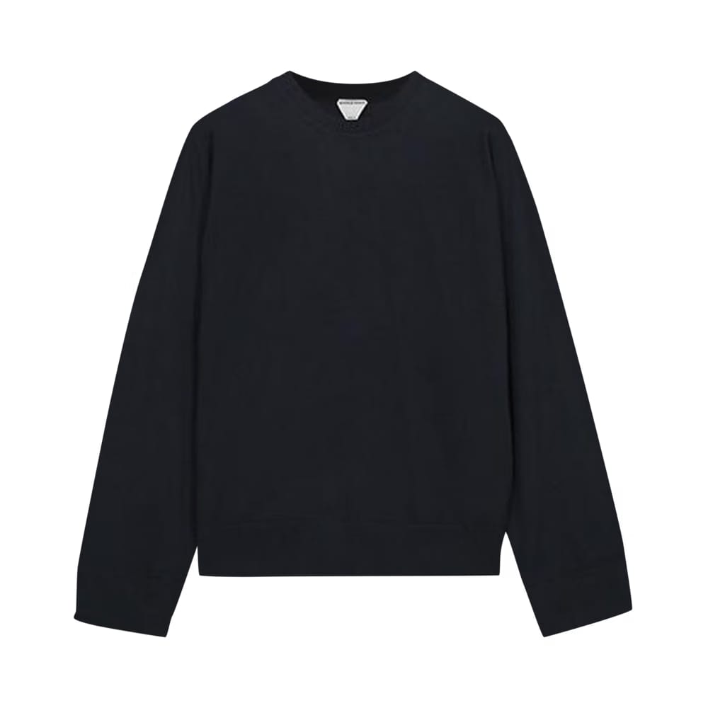 Bottega Veneta Crewneck Jumper Navy/White/Silver
