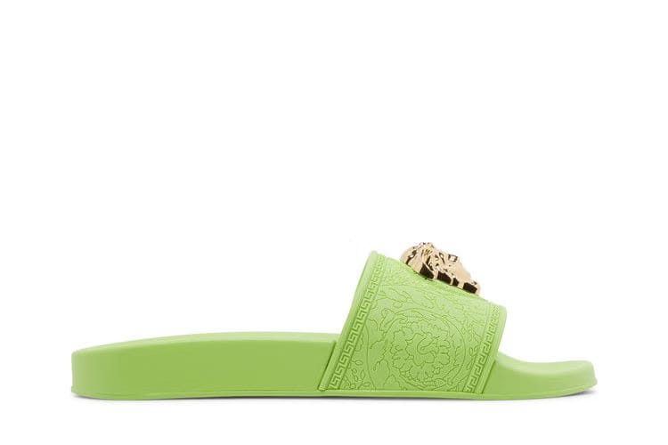 Versace Wmns Palazzo Pool Slides 'Neon Green'