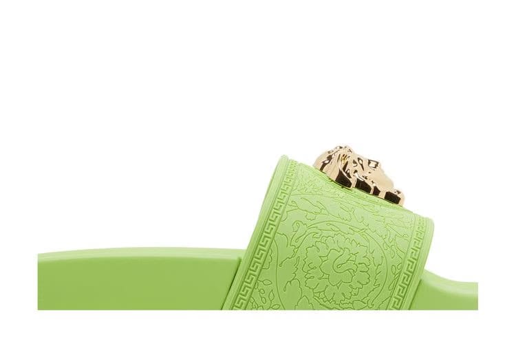 Versace Wmns Palazzo Pool Slides 'Neon Green'