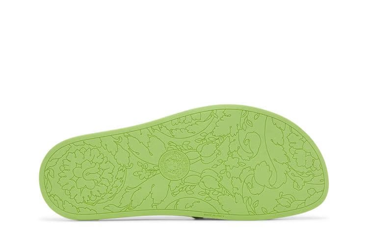 Versace Wmns Palazzo Pool Slides 'Neon Green'