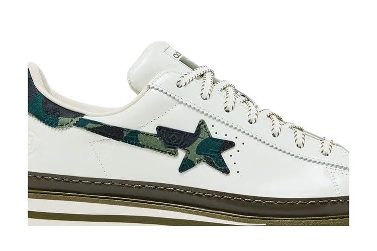 CLOT x BAPE x adidas Superstar Off White Olive Cargo