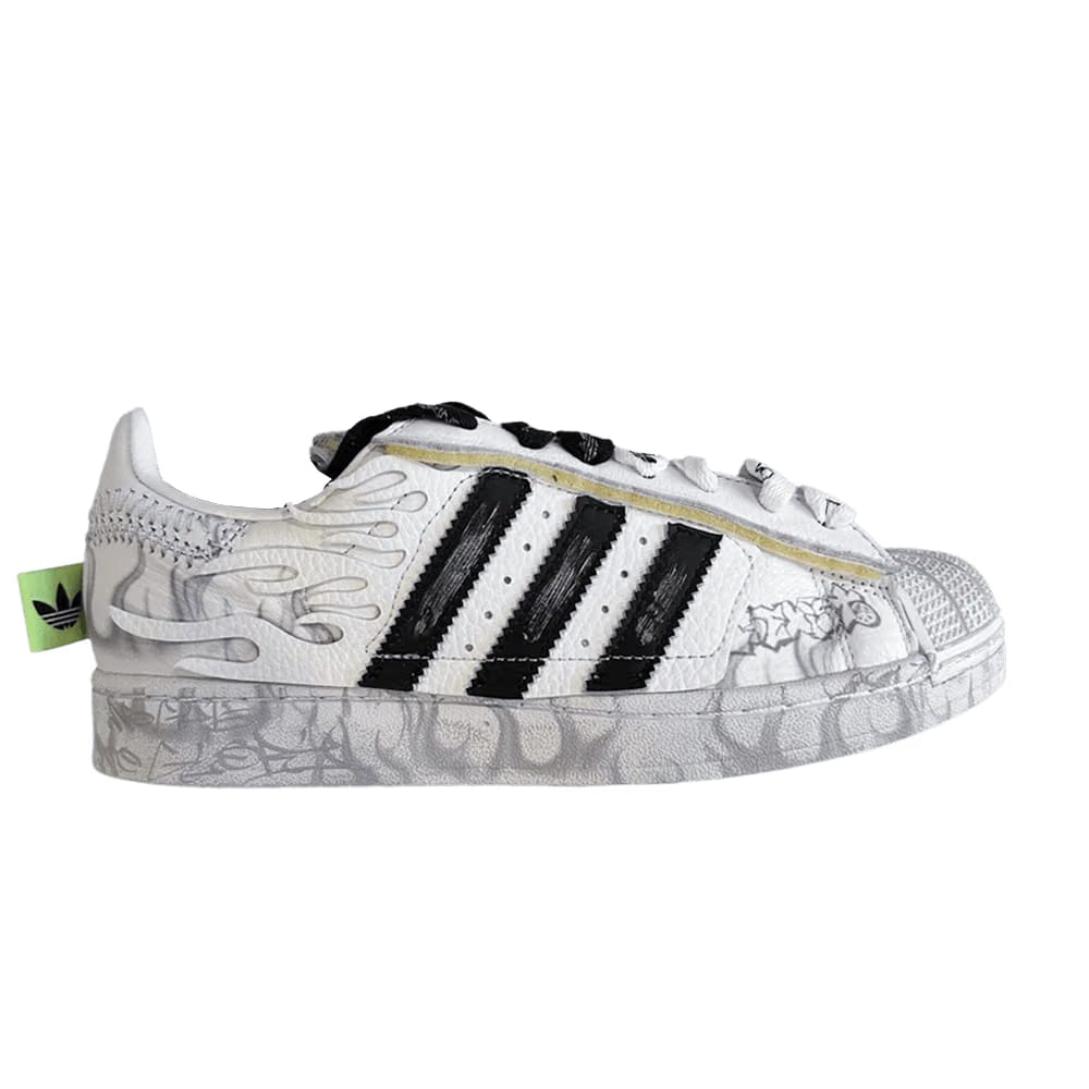 Hellstar x adidas Superstar 2 White Flame