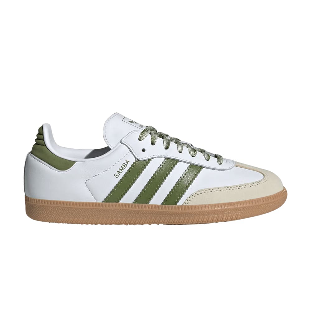 adidas Samba OG White Tech Olive Gum