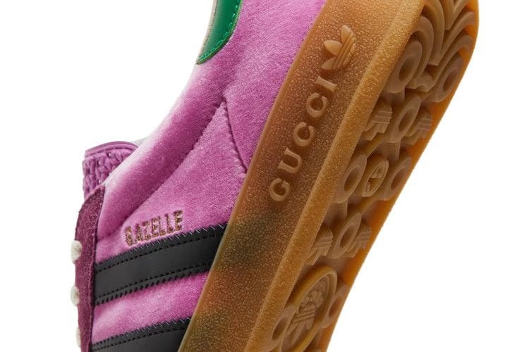 Gucci x adidas Gazelle Pink Velvet