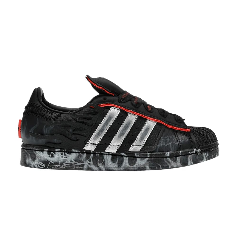 Hellstar x adidas Superstar 2 Black Flame