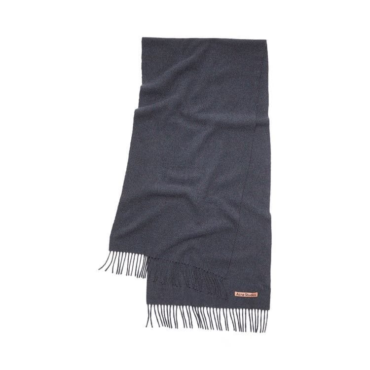 Acne Studios Fringe Wool Scarf Purple Melange