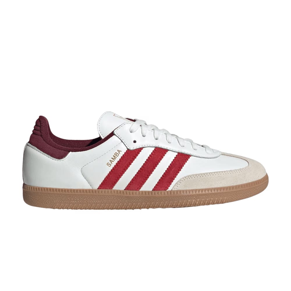 adidas Samba OG White Scarlet Shadow Red