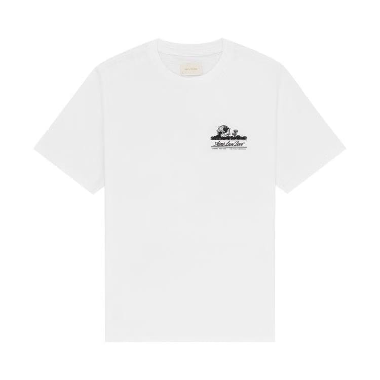 Aimé Leon Dore Unisphere Shorts-Sleeve T-Shirt Bright White
