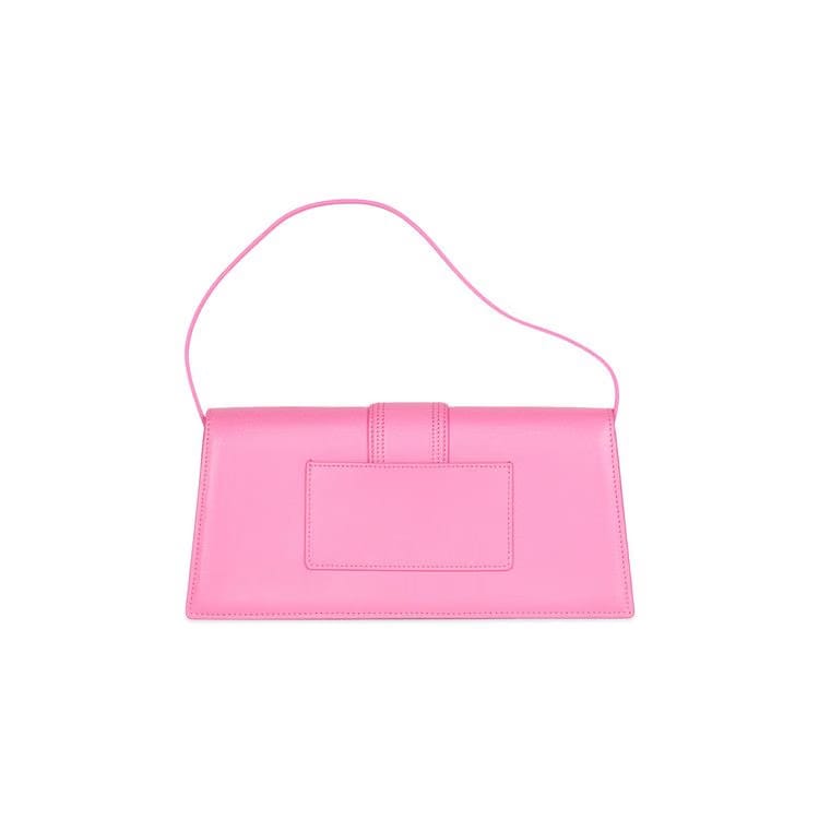 Jacquemus The Long Bambino Smooth Leather Structured Shoulder Bag Pink