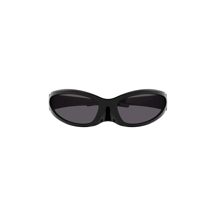 Balenciaga Cat Oval Frame Sunglasses Black