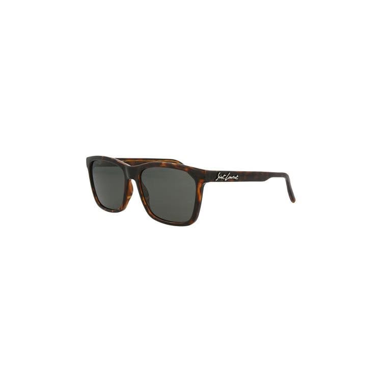 Saint Laurent Rectangle Frame Injection Sunglasses Brown