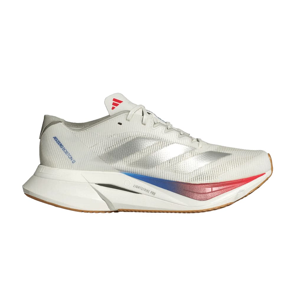 Adidas Wmns Adizero Boston 12 'White Matte Silver Pure Ruby'
