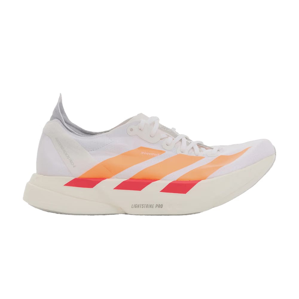 adidas Adizero Adios Pro 4 White Lucid Orange