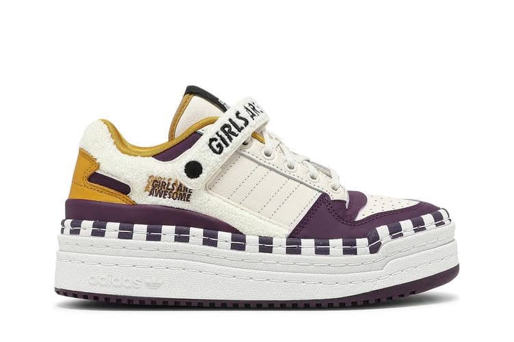 Girls Are Awesome x adidas Wmns Triple Platforum Low 'White Purple Beauty'
