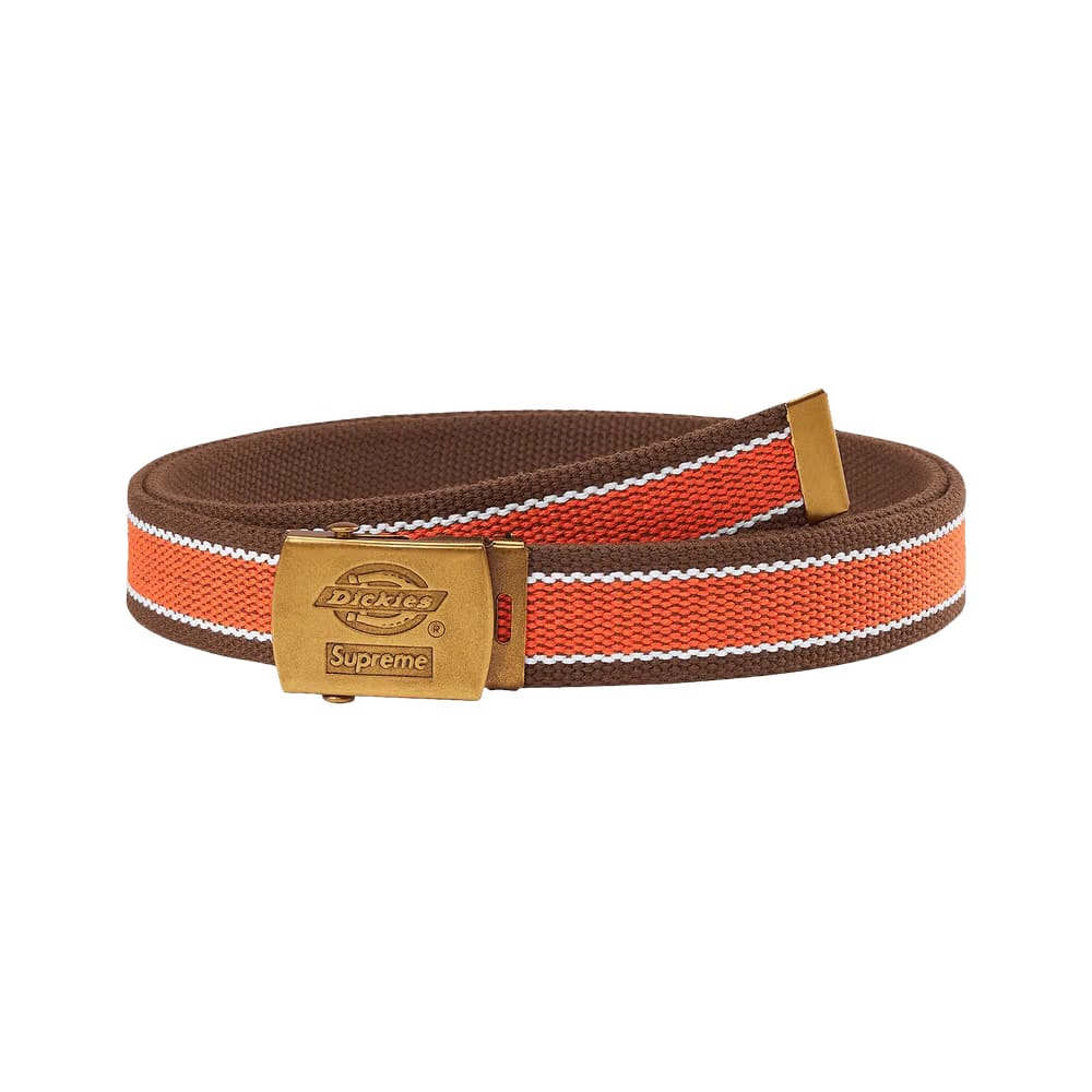 Supreme x Dickies Stripe Webbing Belt Brown