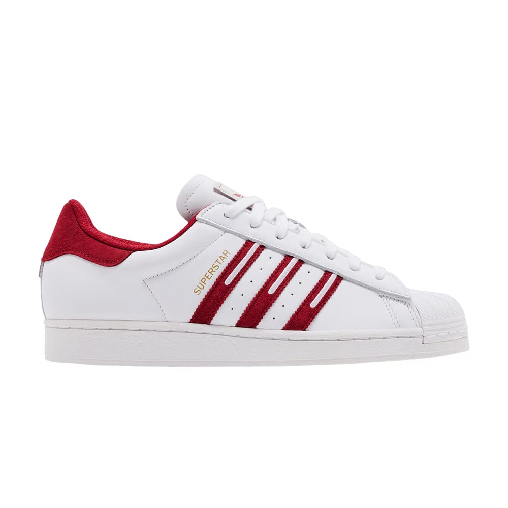 Adidas Superstar Embroidered Red Stripes