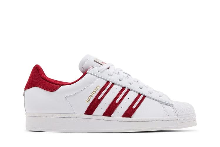 Adidas Superstar Embroidered Red Stripes