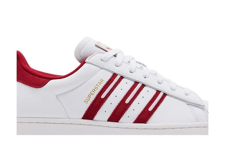 Adidas Superstar Embroidered Red Stripes