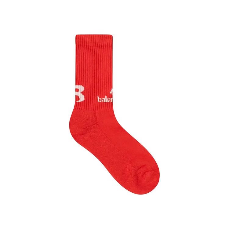 Balenciaga Soccer Socks Red/White