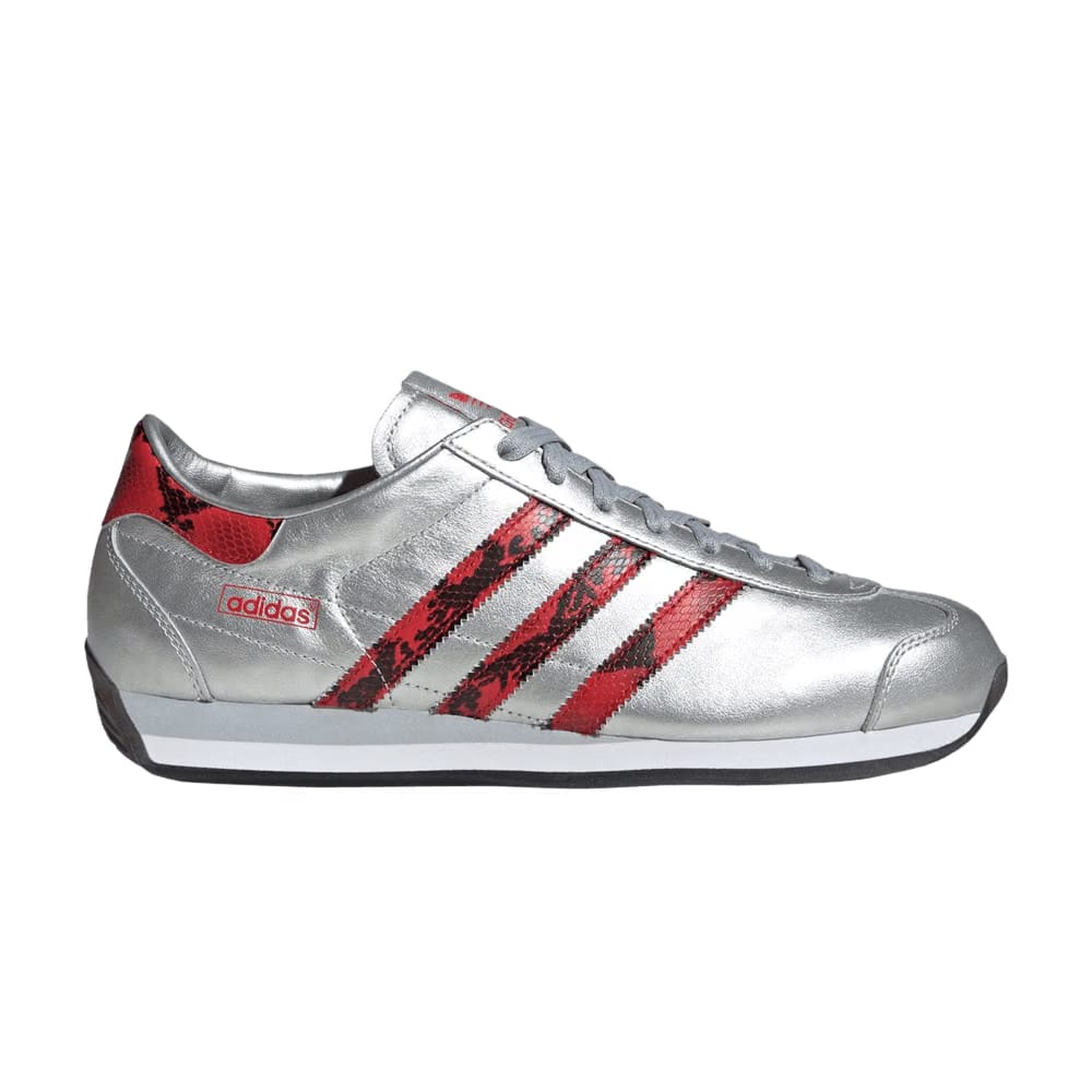 Adidas Country Japan Snakeskin Pack - Silver Metallic Scarlet
