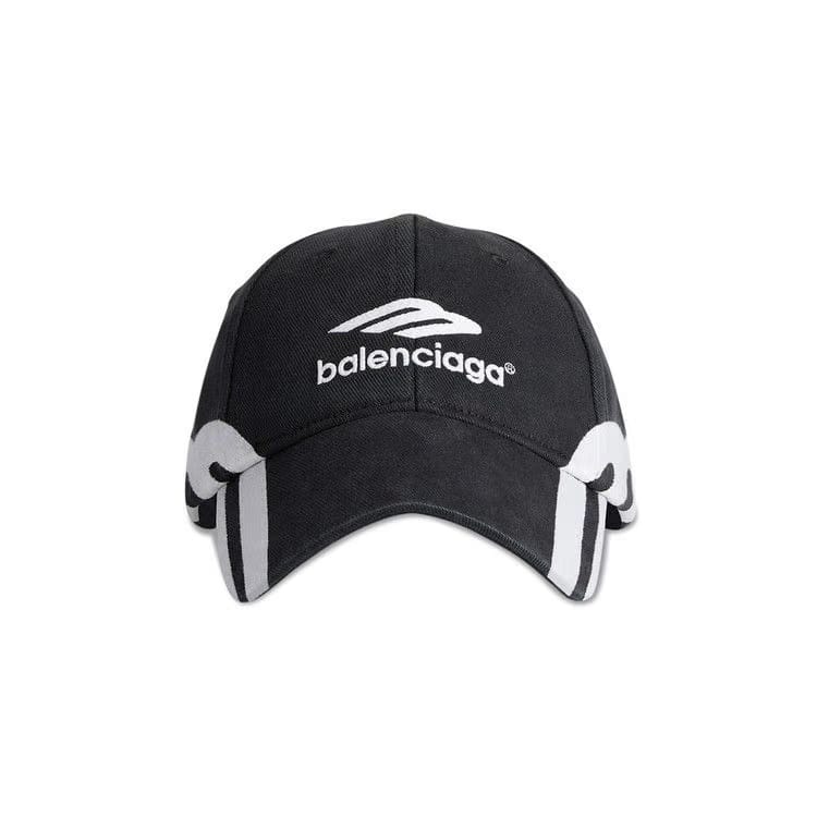Balenciaga 3B Logo Cap Faded Black/White