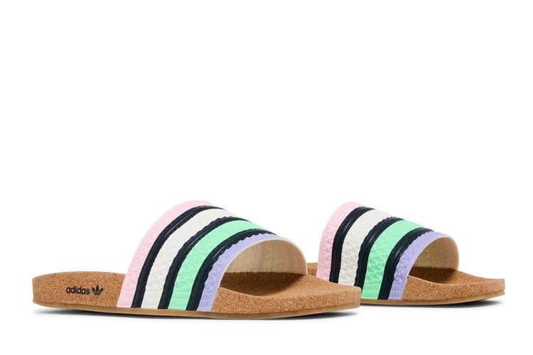 Adidas Adilette Slide Cork - Pulse Mint Legend Ink