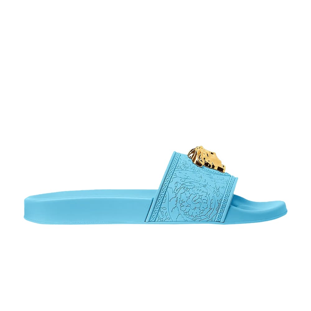 Versace Wmns Palazzo Pool Slides 'Light Blue'