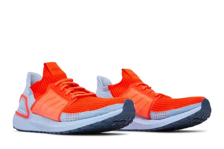 Adidas UltraBoost 19 Solar Red Glow Blue