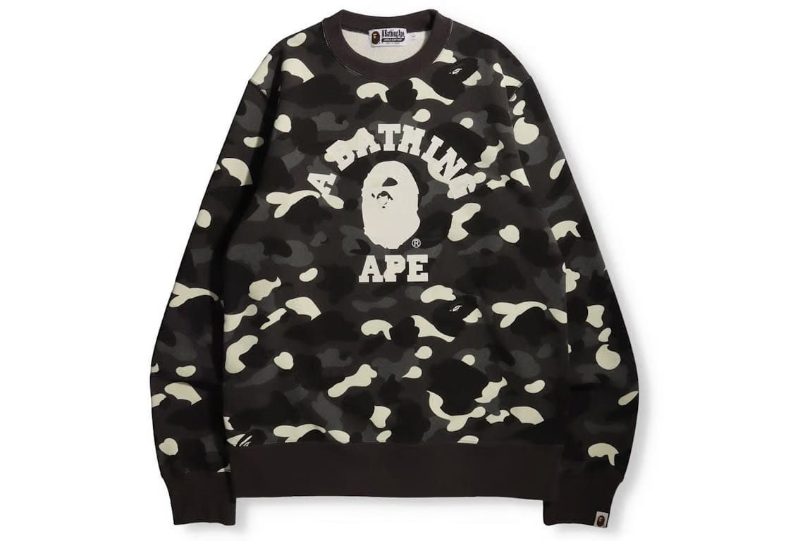BAPE City Camo College Online Exclusive Crewneck (FW21) Black