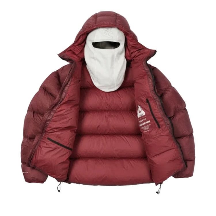 Palace Pertex Balaclava Puffa Burgundy