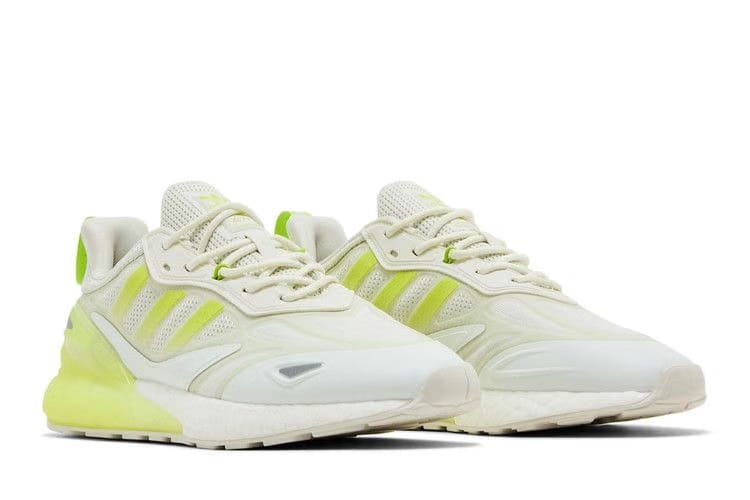 Adidas ZX 2K Boost 2.0 White Semi Solar Slime