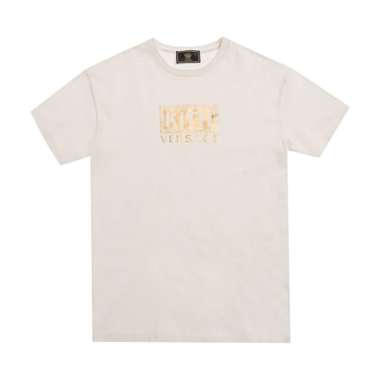 Kith x Versace Greek Key T-Shirt White/Gold