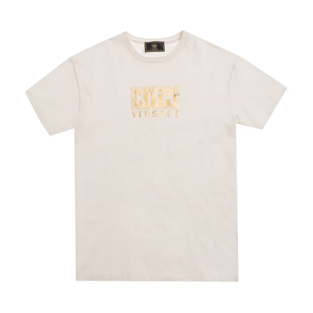 Kith x Versace Greek Key T-Shirt White/Gold