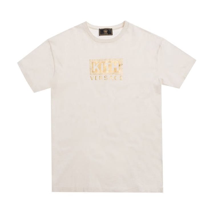 Kith x Versace Greek Key T-Shirt White/Gold