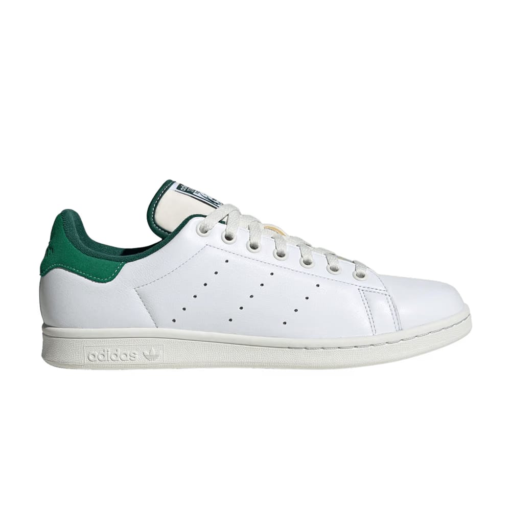 Adidas Stan Smith White Green Suede Heel