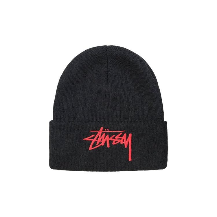 Stussy Big Stock Cuff Beanie Black
