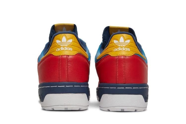 Human Made x adidas Rivalry Low Scarlet Aqua