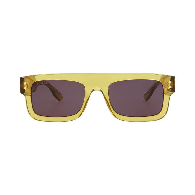 Gucci Square Frame Sunglasses Yellow/Grey