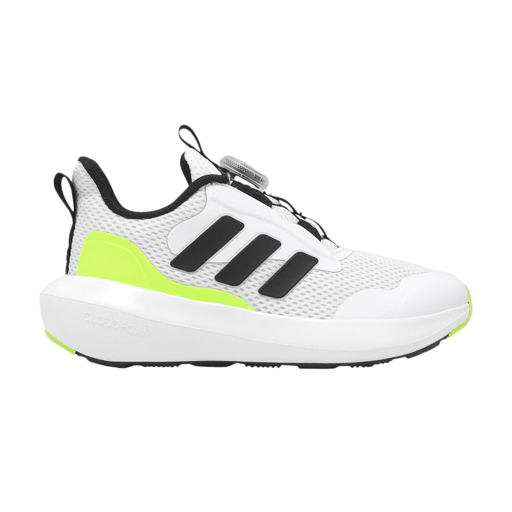 Adidas FortaRun 3.0 BOA K White Black Lucid Lemon