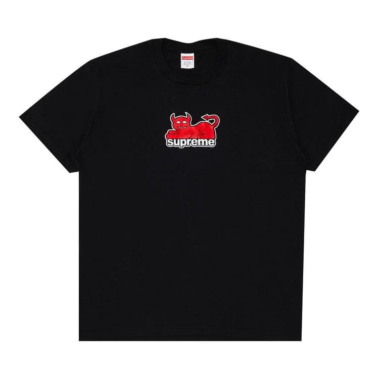 Supreme Toy Machine Devil Cat T-Shirt Black
