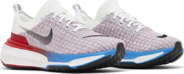 ZoomX Invincible 3 White Photo Blue Red