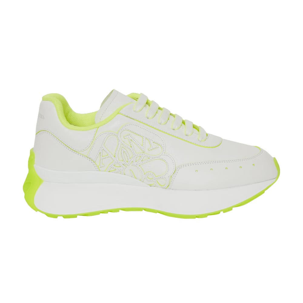 Alexander McQueen Wmns Sprint Runner 'White Acid Yellow'