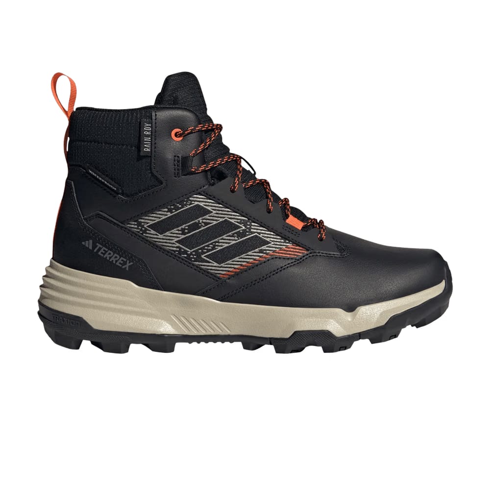 Adidas Terrex Unity Leather Mid Rain.RDY Black Semi Impact Orange