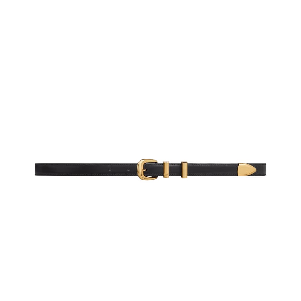 CELINE Small 18mm Belt Black