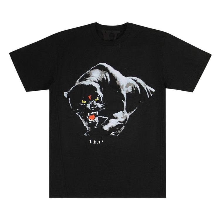 Vlone Black V Panther T-Shirt Black