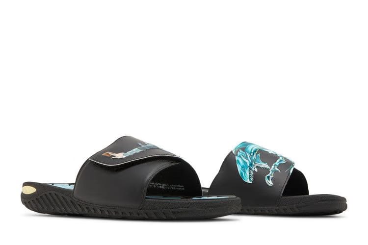 Yu-Gi-Oh! x adidas Reptossage Slide Blue Eyes White Dragon