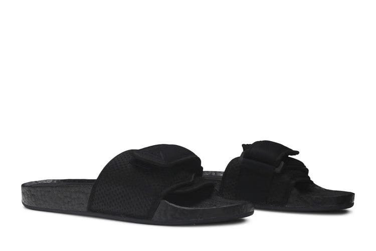 Pharrell x adidas Boost Slides Triple Black