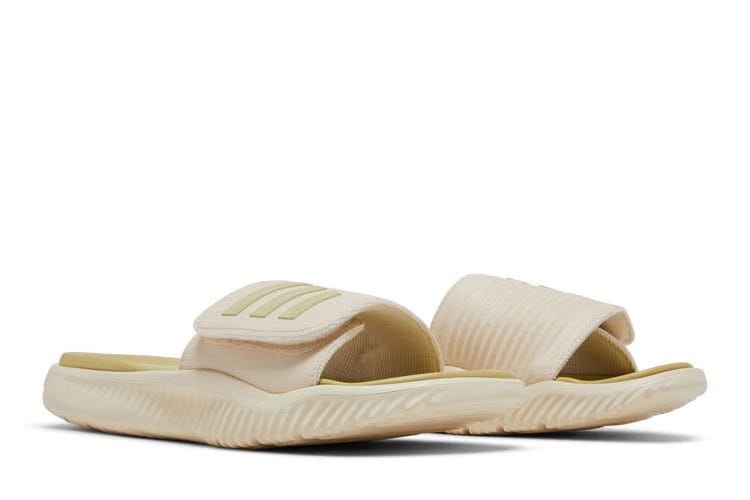 Adidas Alphabounce Slide Wonder White Sandy Beige Metallic